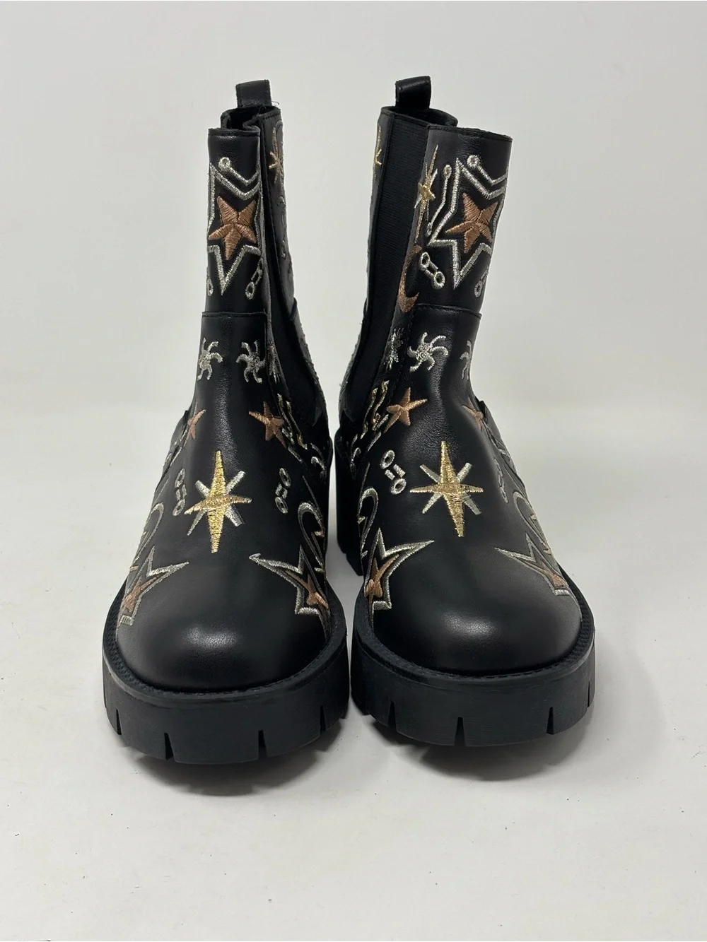Johnny Was Chelsea boots black calf leather NEW NWOT size 6